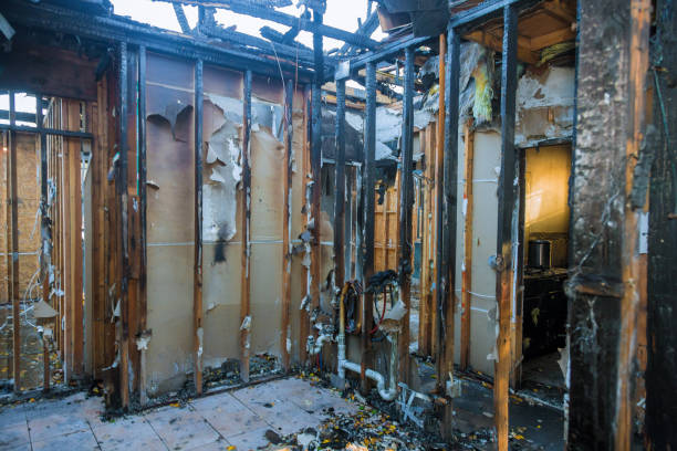 Professional Fire Board Up technician working in Brookeville, MD
